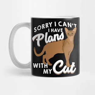 Sorry I Can't I Have Plans With My Cat Mug